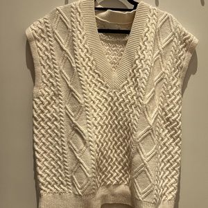 The Frankie Shop- Cable Knit Sweater Vest M/L